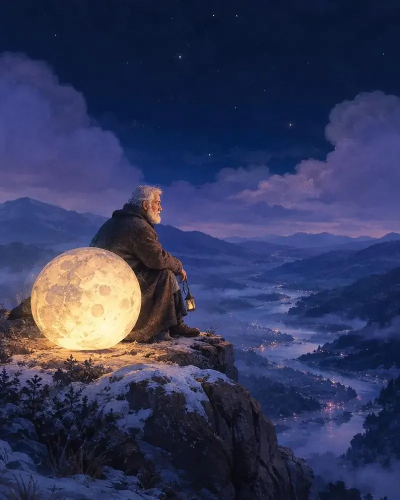 替月亮值夜的人 - 黄豆短剧最新地址 短剧《替月亮值夜的人》封面:月亮也要下班,接班人必须在同一个夜里找到。